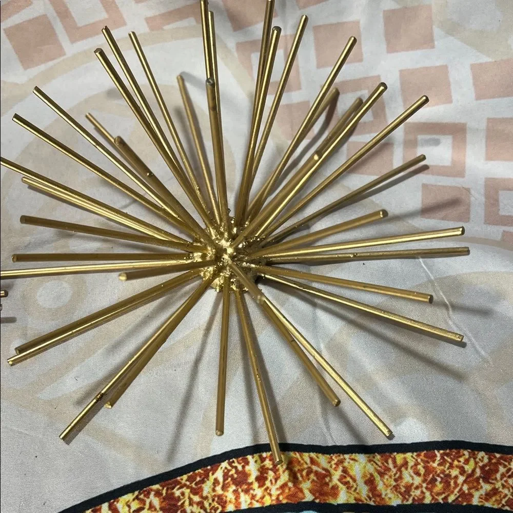Elegant Gold Starburst Wall  Decor
